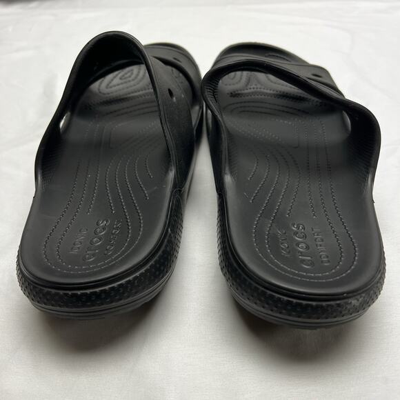 Crocs Iconic Comfort Classic Double Strap Sandals Black Men's Size 12 Women's 10 - Picture 5 of 7